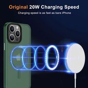 Husa pentru iPhone 15 Pro cu MagSafe, Ghost Series, translucent - verde