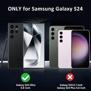 Husa pentru Samsung Galaxy S24 Ultra cu MagSafe, Ghost Series, translucent - negru mat