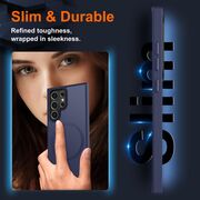 Husa pentru Samsung Galaxy S24 Ultra cu MagSafe, Ghost Series, translucent - albastru