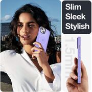 Husa pentru iPhone 15 Plus cu MagSafe, Ghost Series, translucent - mov