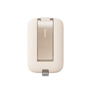 Suport telefon birou cu oglinda Baseus Seashell, bej, B10551501411-00