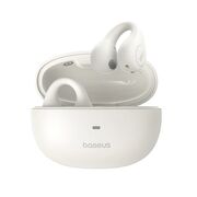 Casti sport open-ear Bluetooth, TWS Baseus AirGo AS01, alb