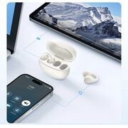 Casti sport open-ear Bluetooth, TWS Baseus AirGo AS01, alb