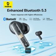 Casti cu bass profund in-ear Bluetooth Baseus Bowie E17, negru
