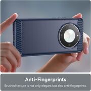 Husa pentru Honor Magic 6 Lite Carbon Silicone, albastru