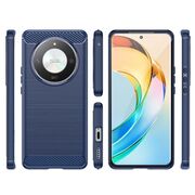 Husa pentru Honor Magic 6 Lite Carbon Silicone, albastru