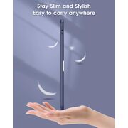 Husa pentru iPad 11 2025, ​iPad 10 2022 Soft Shell cu functie wake-up/sleep si compartiment pentru Apple Pen, tip stand, navy blue
