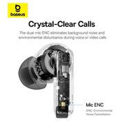 Casti Bluetooth TWS Noise Cancelling Baseus Bowie E20, negru