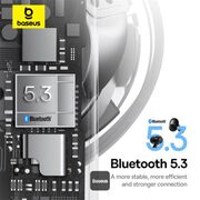 Casti Bluetooth TWS Noise Cancelling Baseus Bowie E20, negru