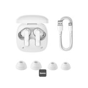 Casti Baseus - wireless earbuds bowie e20 (a00069700223-00) - bluetooth 5.3, true wireless, 2 enc mics, powerful bass, ipx5 - alb