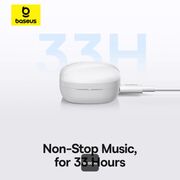 Casti Baseus - wireless earbuds bowie e20 (a00069700223-00) - bluetooth 5.3, true wireless, 2 enc mics, powerful bass, ipx5 - alb