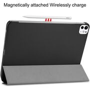 Husa pentru Apple iPad Pro 13 (2024) M4 cu functie wake-up/sleep, tip stand, negru