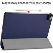 Husa pentru Apple iPad Pro 13 (2024) M4 cu functie wake-up/sleep, tip stand, navy blue