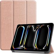 Husa pentru Apple iPad Pro 11 (2024) M4 cu functie wake-up/sleep, tip stand, rose gold