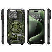 Husa iPhone 15 Pro Max Supcase Unicorn Beetle XT MagSafe, Green Circuit