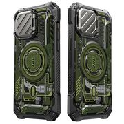Husa iPhone 15 Pro Max Supcase Unicorn Beetle XT MagSafe, Green Circuit