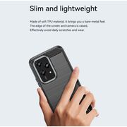 Husa pentru Honor 200 Lite Carbon Liquid Silicone, negru