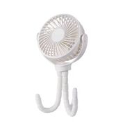 Ventilator portabil cu tripod flexibil octopus, reglabil 360 grade, 3 viteze, diametru 11 cm, reincarcabil, alb