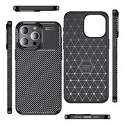 Husa iPhone 13 Pro Techsuit CarbonFiber, negru
