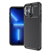 Husa iPhone 13 Pro Max Techsuit CarbonFiber, negru