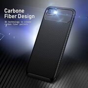 Husa iPhone 7 Plus Techsuit CarbonFiber, negru