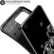 Husa Samsung Galaxy S20 Ultra Techsuit CarbonFiber, negru