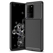 Husa Samsung Galaxy S20 Ultra Techsuit CarbonFiber, negru