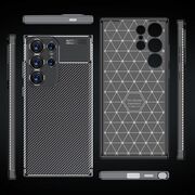 Husa Samsung Galaxy S24 Ultra Techsuit CarbonFiber, negru