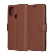 Husa Samsung Galaxy A21s Techsuit Leather Folio, maro