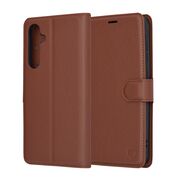 Husa Samsung Galaxy A55 5G Techsuit Leather Folio, maro