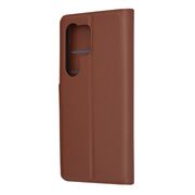 Husa pentru  Samsung Galaxy S24 Ultra tip carte cu inchidere magnetica, compartimente pentru carduri si functie stand, alb