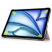 Husa pentru Apple iPad Air 11 2024 / 2025​ M2, M3, cu functie wake-up/sleep, tip stand, rose gold