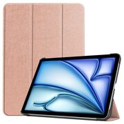 Husa pentru Apple iPad Air 11 2024 / 2025​ M2, M3, cu functie wake-up/sleep, tip stand, rose gold