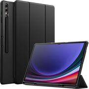 Husa pentru Samsung Galaxy Tab S8 Ultra 14.6 inch Soft Shell UltraSlim tip stand, functie sleep/wake-up si slot pentru S-Pen, negru
