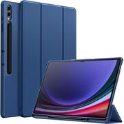 Husa pentru Samsung Galaxy Tab S10 Ultra / S9 Ultra 14.6 inch Soft Shell UltraSlim tip stand, functie sleep/wake-up si slot pentru S-Pen, navy blue