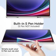 Husa pentru Samsung Galaxy Tab S10 Ultra / S9 Ultra 14.6 inch Soft Shell UltraSlim tip stand, functie sleep/wake-up si slot pentru S-Pen, grey