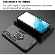 Husa pentru Realme C65 cu inel Armor Kickstand Tough Rugged Cover, negru