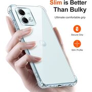 Husa pentru Motorola Moto G84 Anti-Shock 1.5mm, Reinforced 4 corners, transparent