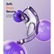 Husa pentru iPhone 15 cu MagSafe Sparkle Glare Detachable Layer, cu protectie lentile - mov