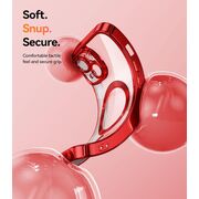 Husa pentru iPhone 15 cu MagSafe Sparkle Glare Detachable Layer, cu protectie lentile - rosu
