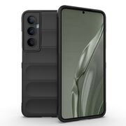 Husa pentru Realme C65 Liquid Silicone, Microfibre Lining, Non-Slip Airbag Design, negru