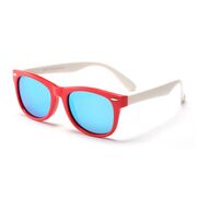 Ochelari de soare pentru copii 3-8 ani Techsuit D802, rosu/alb/bleu