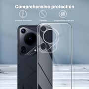 Husa pentru Huawei Pura 70 Ultra Slim Anti-Shock 1.5mm, Transparent