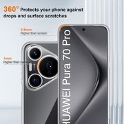 Husa pentru Huawei Pura 70 Pro Slim Anti-Shock 1.5mm, Transparent