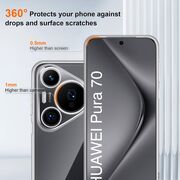 Husa pentru Huawei Pura 70 Anti-Shock 1.5mm, Transparent