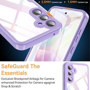 Pachet 360: Husa cu folie integrata pentru  Samsung Galaxy A35 Cover360 fata / spate - mov