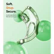 Husa pentru iPhone 13 cu MagSafe Sparkle Glare Detachable Layer, cu protectie lentile - light green / transparent