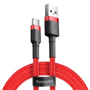 Cablu de date USB Type-C Baseus, 2A, 2m, rosu, CATKLF-F09
