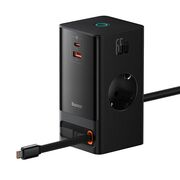 Prelungitor priza Shuko 65W USB, 2xType-C Baseus, PSLR000301