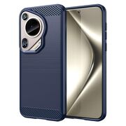 Husa pentru Huawei Pura 70 Ultra Carbon Silicone, navy blue